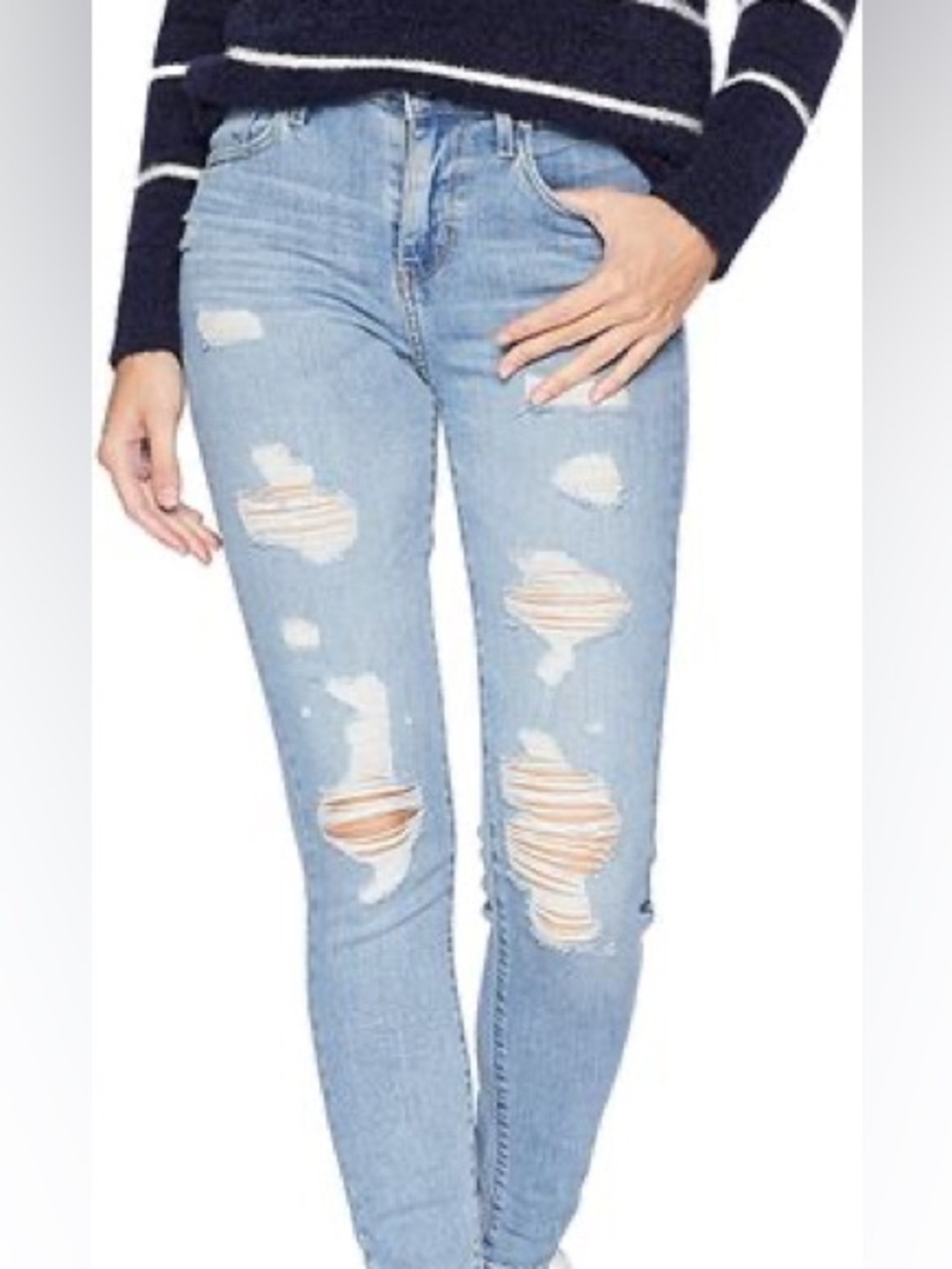 Levi’s 711 Skinny Filiforme Jeans | Size 29 | Distressed Mid Rise Denim